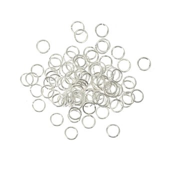 Silver Plated Jump Rings 7mm 100 Pack