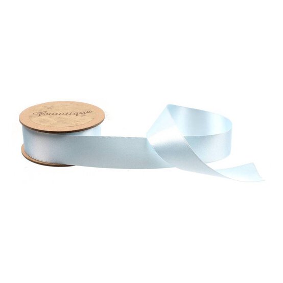 Light Blue Double-Faced Satin Ribbon 24mm x 5m image number 1