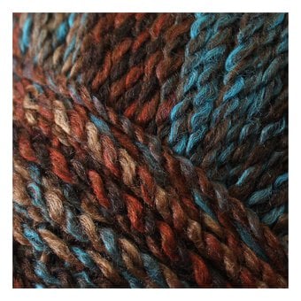 James C Brett Rust Blue Marble Chunky Yarn 200g