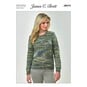 James C Brett Stonewash DK Ladies' Sweater Pattern JB474 image number 1
