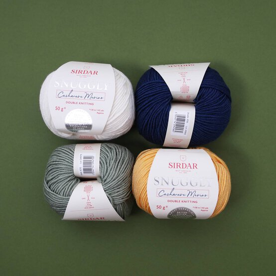Sirdar White Snuggly Cashmere Merino DK Yarn 50g image number 3