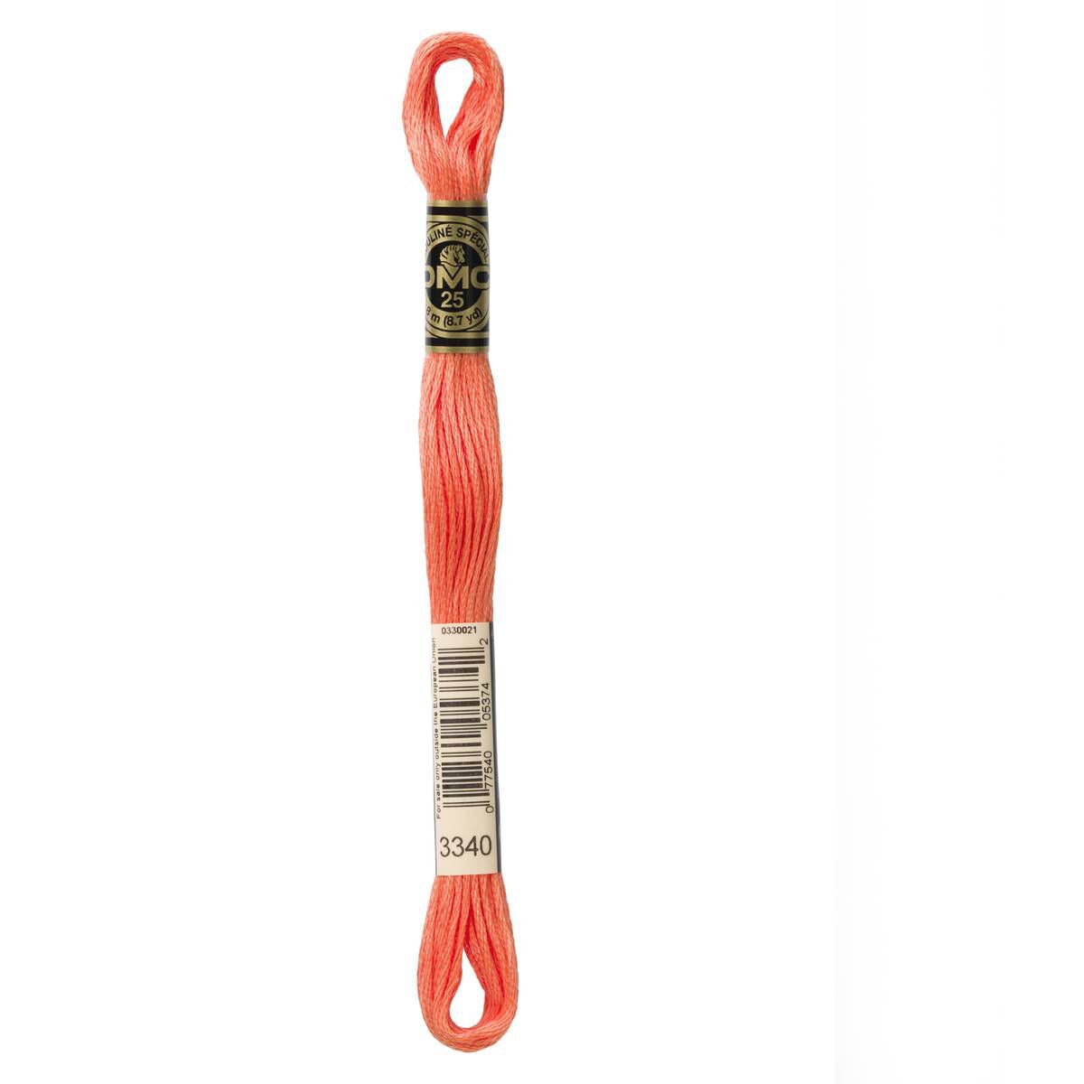 DMC Orange Mouline Special 25 Cotton Thread 8m (3340) | Hobbycraft