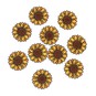 Mini Sunflower Iron-On Motifs 10 Pack image number 1
