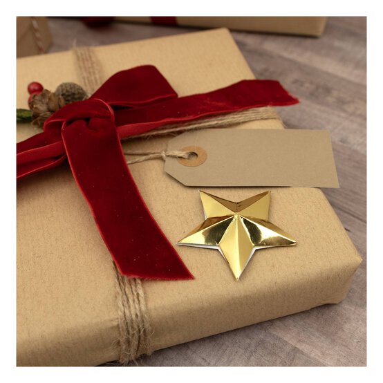 3D Gold Stars 4 Pack  image number 3