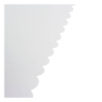 White Scalloped Cards and Envelopes 8 x 8 Inches 25 Pack image number 4