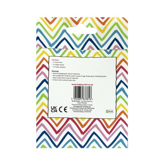 Green Monster Pom Pom Kit image number 4