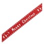 Red and White Merry Christmas Printed Ribbon 15mm x 3m image number 4