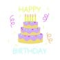 Mini Happy Birthday Cake Embroidery Kit image number 2