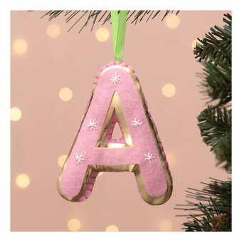 Hanging Felt Letter A Decoration