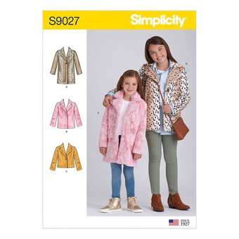 Simplicity Children's Jackets Sewing Pattern S9027 (HH 3-6)