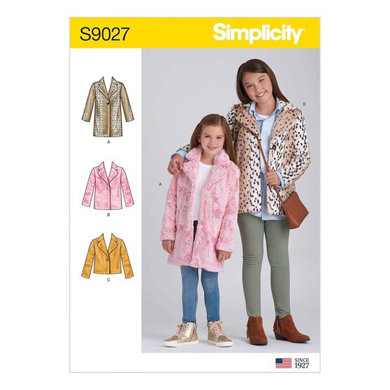 Simplicity Children's Jackets Sewing Pattern S9027 (HH 3-6) image number 1
