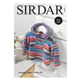 Sirdar Snuggly Baby Crofter DK Duffel Coat Digital Pattern 5211