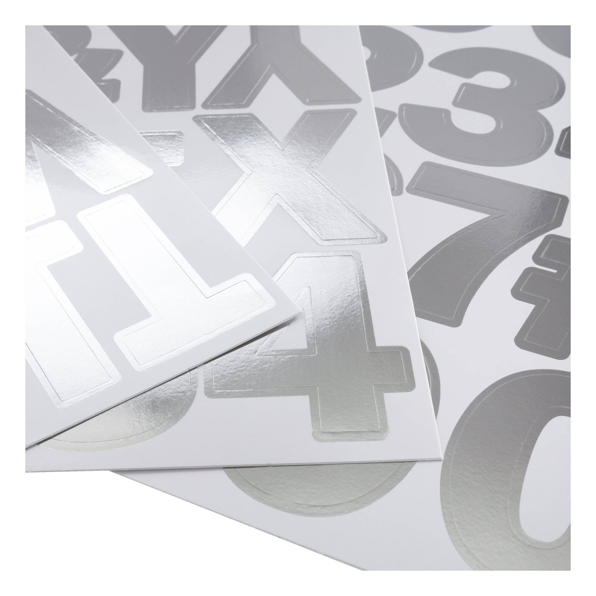 Textboxt Sticker Silver Silver Vinyl Letter Stickers 86 Pack | Hobbycraft