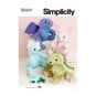 Simplicity  Plushies  Sewing Pattern S9441 (13 inches) image number 1