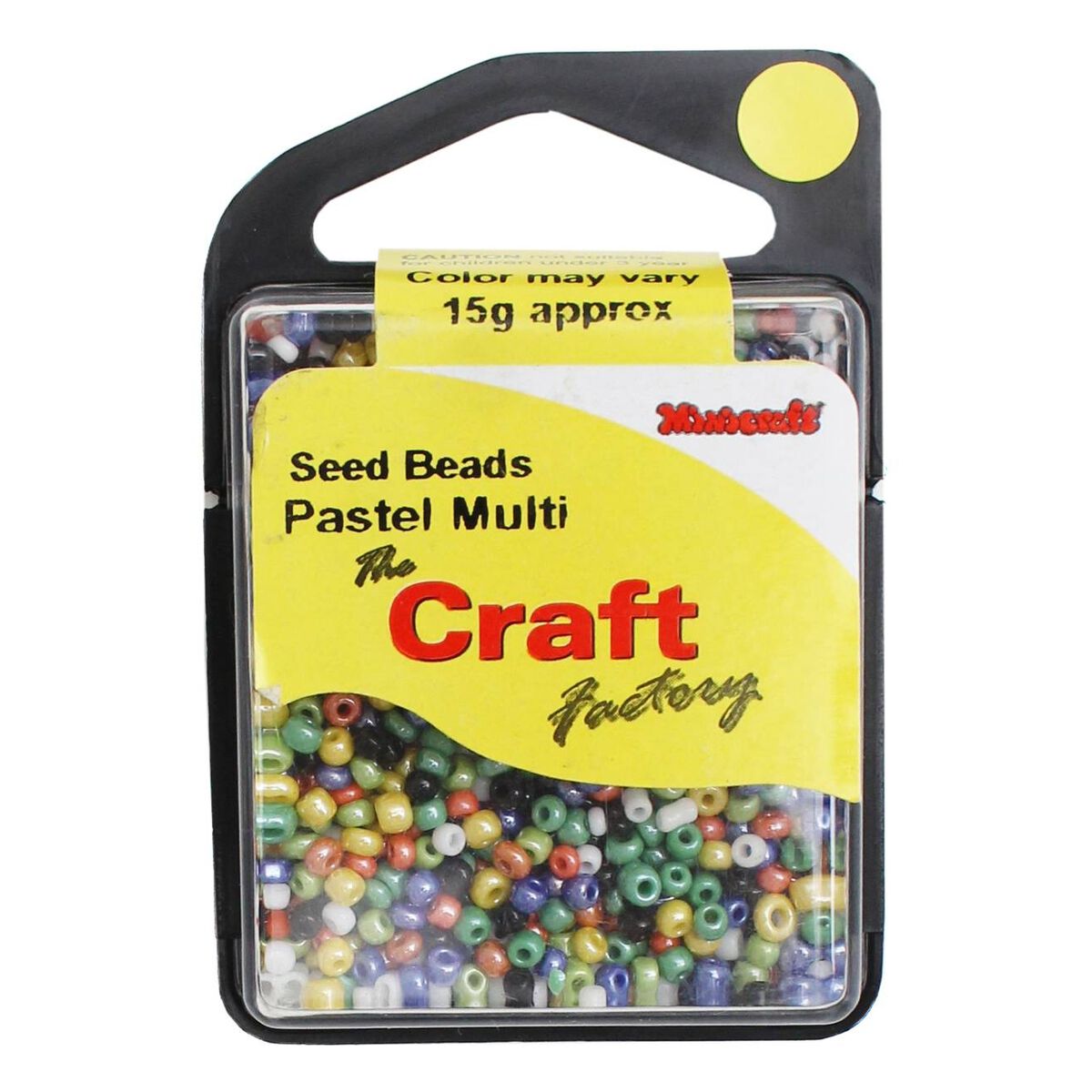 Craft Factory Pastel Seed Beads 2mm 15g Hobbycraft