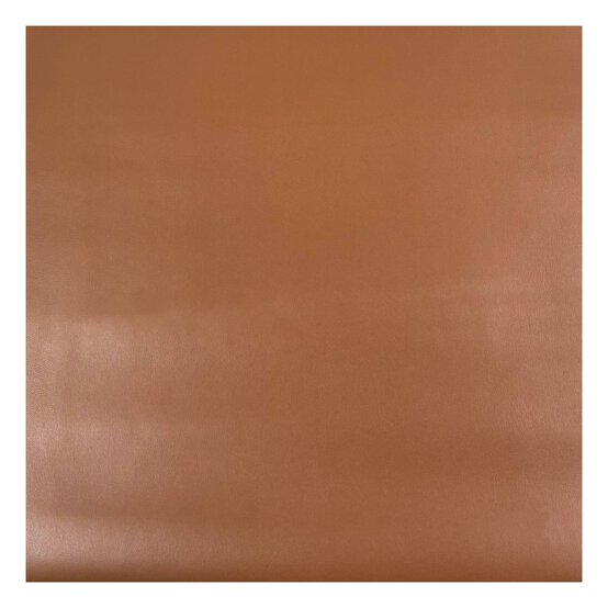 Tan Leatherette Fabric by the Metre image number 1