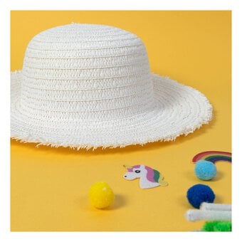 White Easter Bonnet 33cm