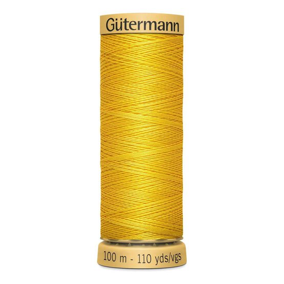 Gutermann Yellow Cotton Thread 100m (588) image number 1