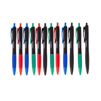 Assorted Fine Ballpoint Pens 12 Pack