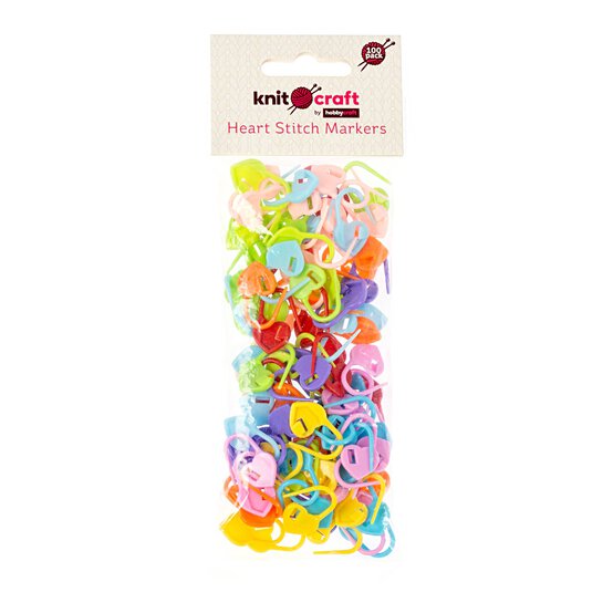 Heart Stitch Markers 100 Pack 