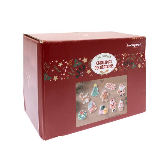 Paint Your Own Christmas Decorations Kit 10 Pack image number 3
