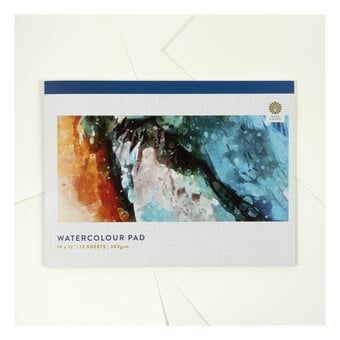 Shore & Marsh Hot Pressed Watercolour Pad 16 x 12 Inches 12 Sheets