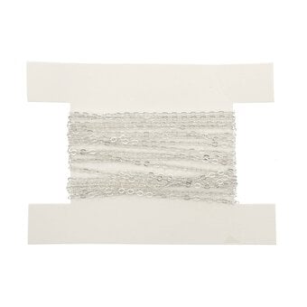 Silver Plated Trace Chain 3m