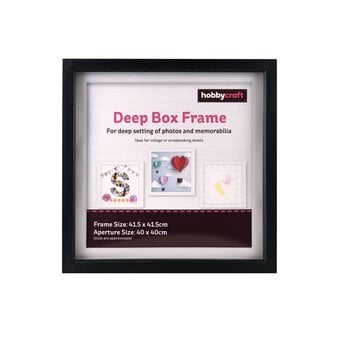Black Deep Box Frame 40cm x 40cm
