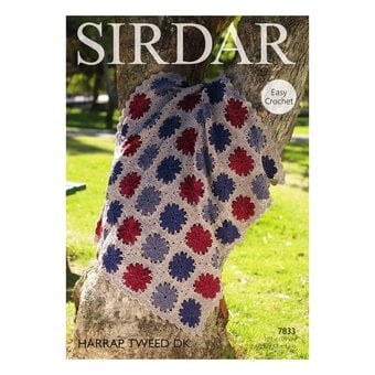 Sirdar Harrap Tweed DK Crochet Blanket Digital Pattern 7833