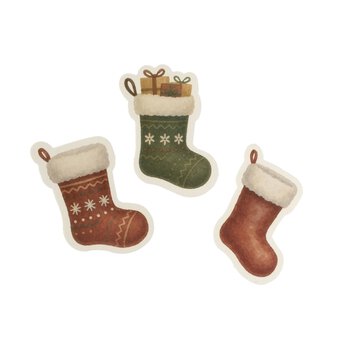 Christmas Stocking Card Toppers 3 Pack 