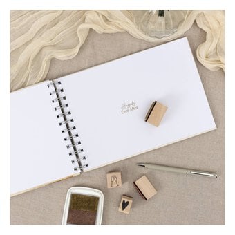 Create & Celebrate Etched Wooden Guestbook 