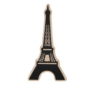 Eiffel Tower Wooden Stamp 12.7cm x 6.7cm