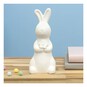 Ceramic Bunny with Flower 16cm image number 1