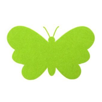 Green Felt Butterfly 37cm image number 2