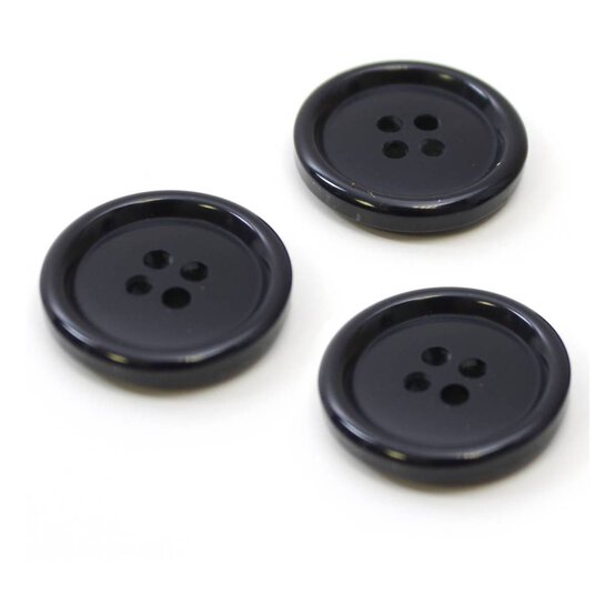 Hemline Royal Blue Basic Holes Button 3 Pack image number 1