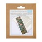 Trimits Floral Woodblock Cross Stitch Bookmark Kit image number 1
