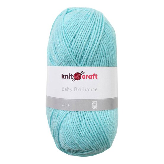 Light Teal Baby Brilliance DK Yarn 100g image number 1