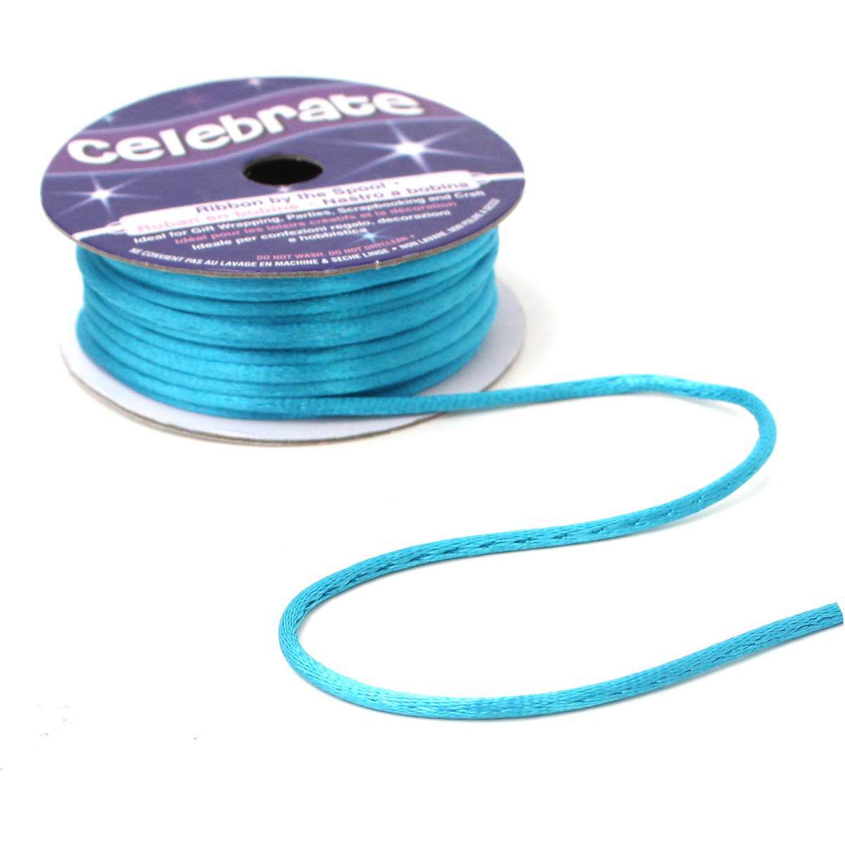 Peacock Ribbon Knot Cord 2mm x 10m Hobbycraft