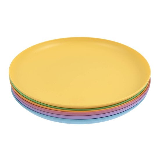 Pastel Plastic Plates 6 Pack image number 4