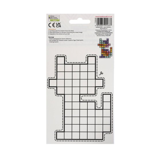 Red and Purple Block Puzzle Stickers image number 3