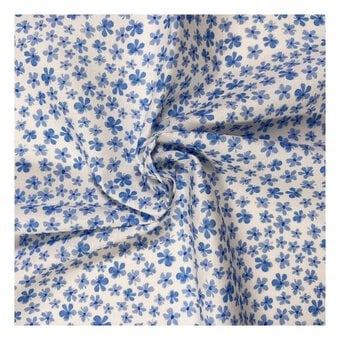 Bluebell Hollow Floral Scatter Cotton Fabric by the Metre