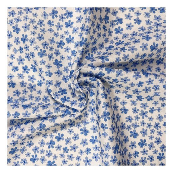 Bluebell Hollow Floral Scatter Cotton Fabric by the Metre image number 1