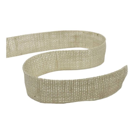 Cream Hessian Roll 2.5cm x 9m image number 1