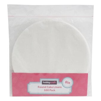 Round Cake Liner 8 Inches 100 Pack