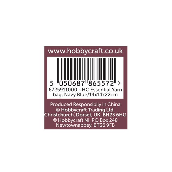 Navy Blue Yarn Bag image number 6