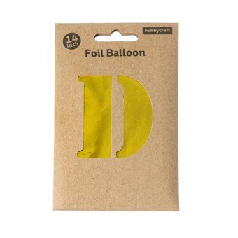 Gold Foil Letter D Balloon image number 3