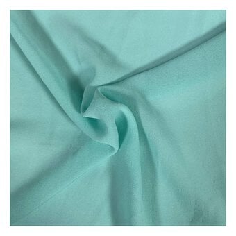 Mint Pearl Chiffon Fabric by the Metre