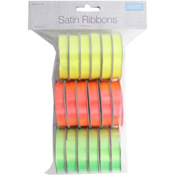 Neon Mixed Ribbons 2m 18 Pack image number 3