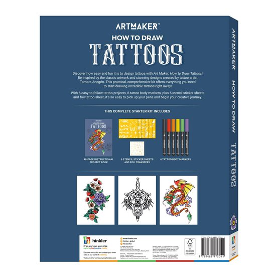 Artmaker How to Draw Tattoos Kit image number 2