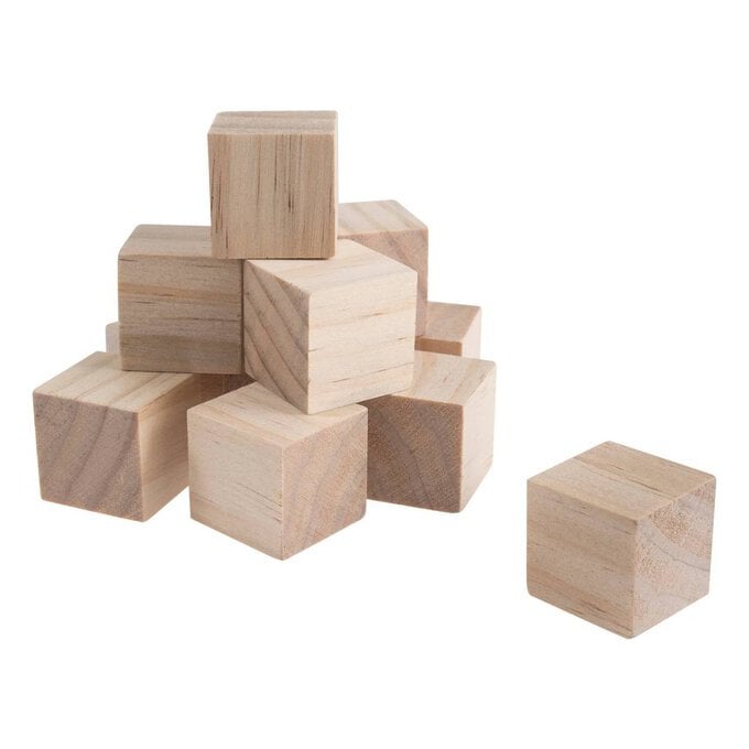 Wooden Photo Blocks 12 Pack